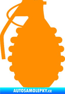 Samolepka Granát 002 levá oranžová
