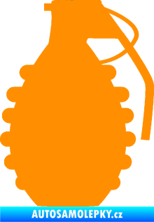 Samolepka Granát 002 pravá oranžová