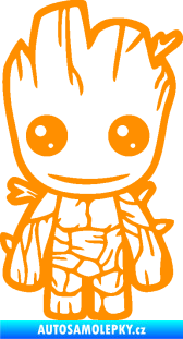 Samolepka Groot 002 levá baby oranžová