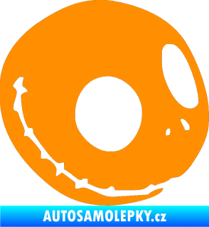 Samolepka Halloween 012 pravá oranžová