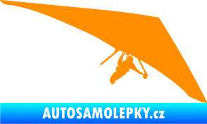 Samolepka Hang Glider 001 pravá rogalo oranžová