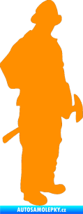 Samolepka Hasič 001 pravá oranžová