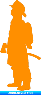 Samolepka Hasič 002 levá oranžová