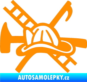 Samolepka Hasič 005 levá oranžová