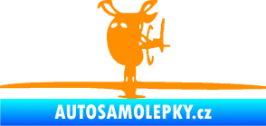 Samolepka Helikoptéra model 001 levá oranžová