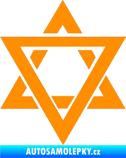 Samolepka Hexagram oranžová