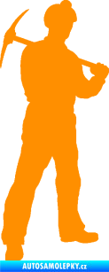 Samolepka Horník 001 pravá oranžová