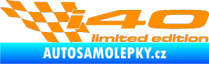 Samolepka i40 limited edition levá oranžová