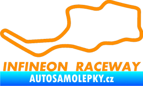 Samolepka Okruh Infineon Raceway oranžová