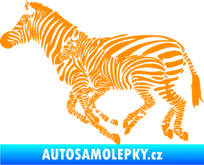 Samolepka Interiér 020 levá zebry oranžová