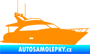 Samolepka Jachta 001 pravá oranžová