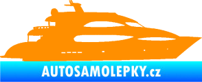 Samolepka Jachta 002 pravá oranžová