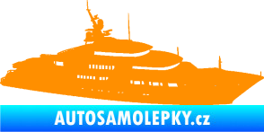 Samolepka Jachta 003 pravá oranžová