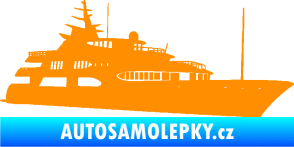 Samolepka Jachta 004 pravá oranžová