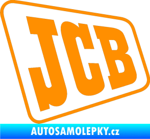 Samolepka JCB - jedna barva oranžová