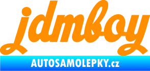 Samolepka Jdm boy nápis oranžová