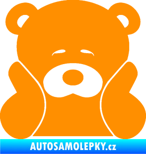 Samolepka JDM medvídek oranžová