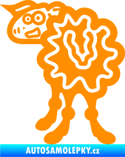 Samolepka JDM ovečka 001 levá oranžová