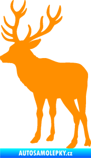 Samolepka Jelen 003 levá oranžová