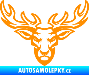 Samolepka Jelen 006 oranžová