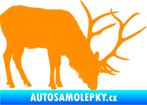 Samolepka Jelen 008 pravá oranžová