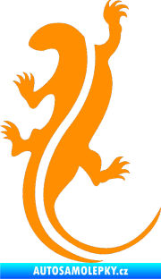 Samolepka Ještěrka 001 levá oranžová