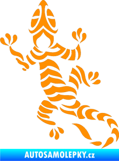 Samolepka Ještěrka 009 levá oranžová