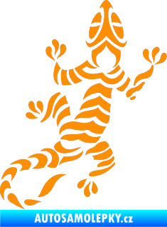 Samolepka Ještěrka 009 pravá oranžová