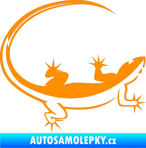 Samolepka Ještěrka 010 pravá oranžová