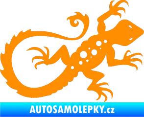 Samolepka Ještěrka 012 pravá oranžová