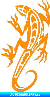 Samolepka Ještěrka 013 levá oranžová