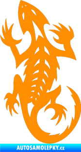 Samolepka Ještěrka 014 levá oranžová