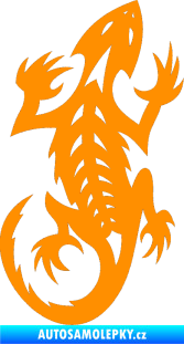 Samolepka Ještěrka 014 pravá oranžová
