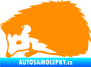 Samolepka Ježek 002 levá oranžová
