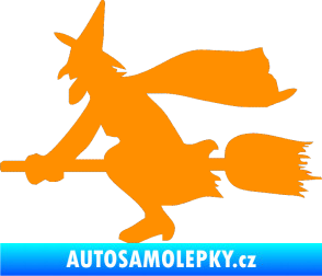 Samolepka Ježibaba levá oranžová