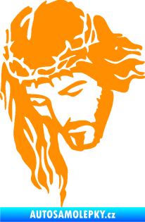 Samolepka Ježíš 003 levá oranžová