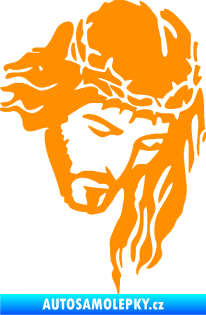 Samolepka Ježíš 003 pravá oranžová