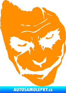 Samolepka Joker 002 pravá tvář oranžová