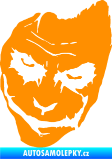 Samolepka Joker 002 levá tvář oranžová