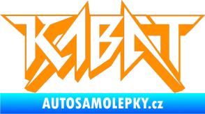 Samolepka Kabát 002 oranžová