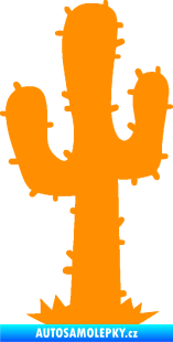 Samolepka Kaktus 001 levá oranžová