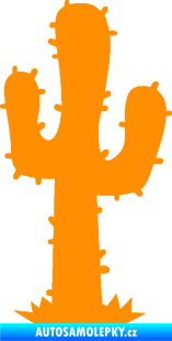 Samolepka Kaktus 001 pravá oranžová