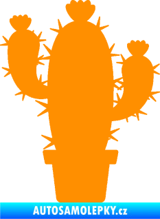 Samolepka Kaktus 003 levá oranžová