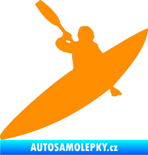 Samolepka Kanoista 001 levá oranžová