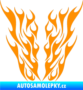 Samolepka Kapota 012 plameny oranžová
