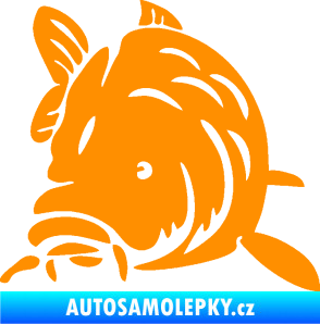 Samolepka Kapr 002 levá oranžová