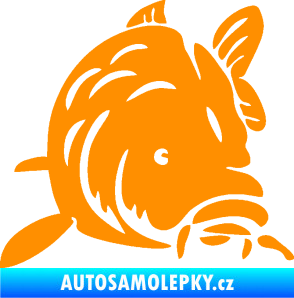 Samolepka Kapr 002 pravá oranžová