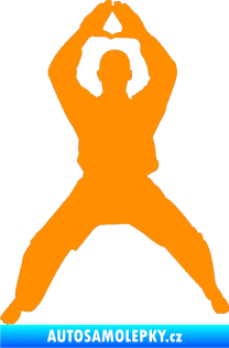 Samolepka Karate 003 levá oranžová