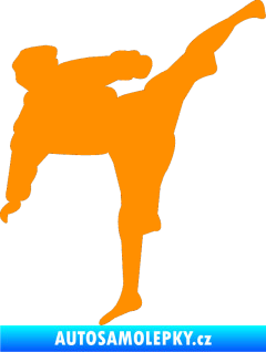 Samolepka Karate 009 pravá oranžová