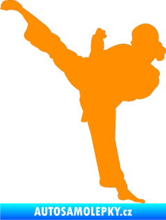 Samolepka Karate 012 levá oranžová